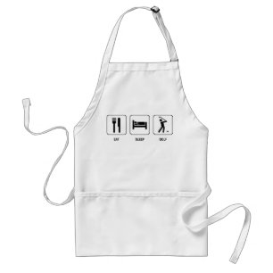 Eat Sleep Golf Apron