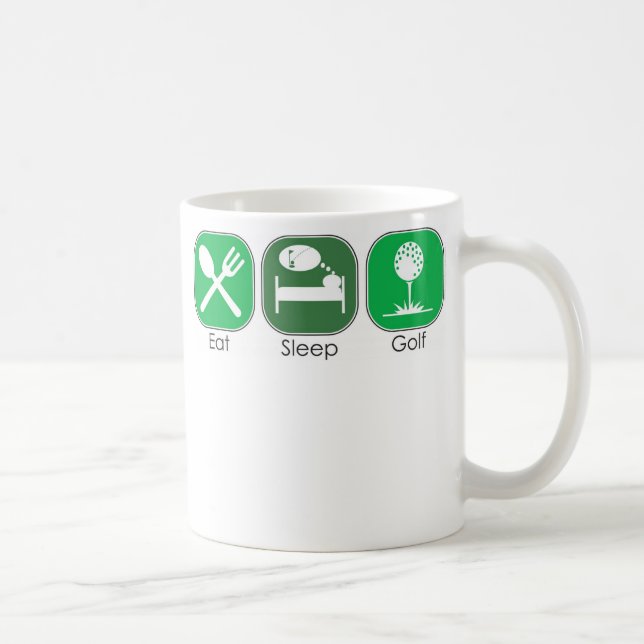 Eat Sleep Golf Coffee Mug (Right)