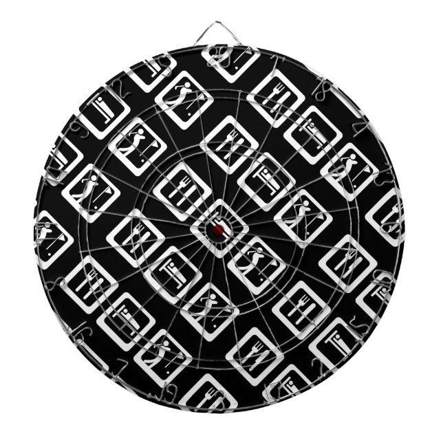 Eat Sleep Golf Dartboard (Front)