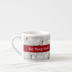 Eat Sleep Golf Espresso Cup