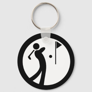 Eat Sleep Golf Key Ring