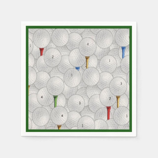 Eat Sleep Golf Napkin (Front)