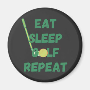 Eat Sleep Golf Repeat Magnet