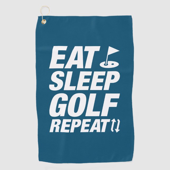 Eat Sleep Golf Repeat Towel (Front)