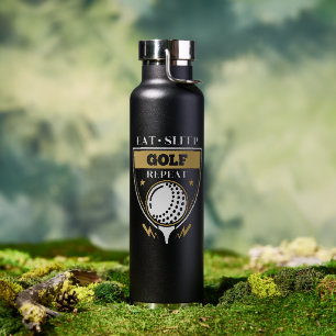Eat Sleep Golf Repeat Water Bottle