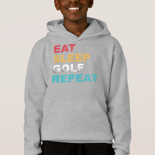 Eat Sleep Golf Repeat with colours for Golfers