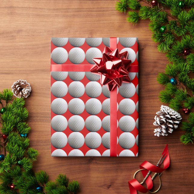 Eat Sleep Golf Wrapping Paper (Holiday Gift)