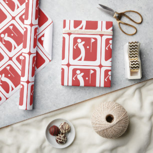 Eat Sleep Golf Wrapping Paper