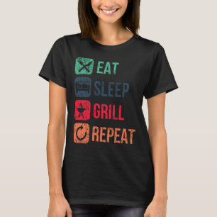 Eat Sleep Grill Repeat T-Shirt