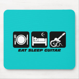 eat sleep guitar mouse mat
