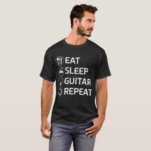 Eat Sleep Guitar Repeat Rock n Roll T-Shirt