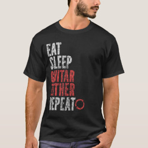 Eat Sleep Guitar zither Repeat T-Shirt