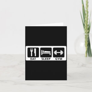 Eat Sleep Gym Fitness Trainer Workout Gift Card