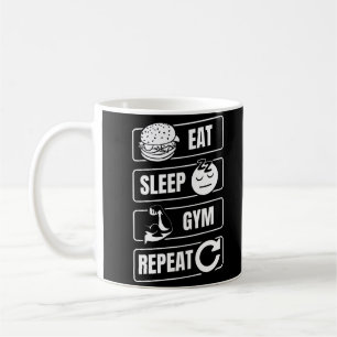 Eat Sleep Gym Repeat Coffee Mug