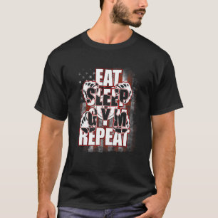 Eat Sleep Gym Repeat Fitness Weightlifting Bodybui T-Shirt