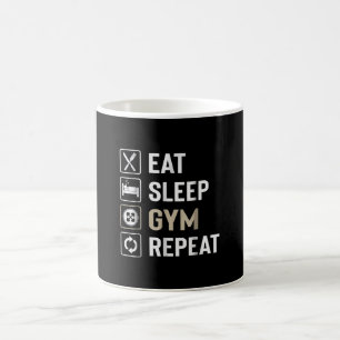 Eat Sleep Gym Repeat Perfect Gift Workout Lovers. Coffee Mug