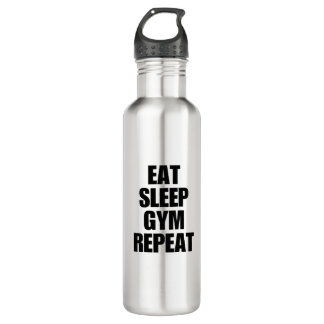 Eat Sleep Gym Repeat Water Bottle