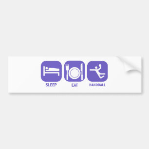 eat sleep handball bumper sticker
