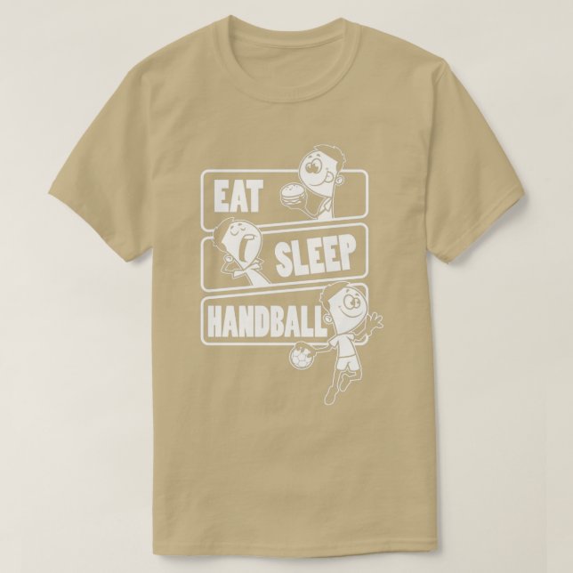 Eat Sleep Handball Repeat Gift for handball player T-Shirt (Design Front)