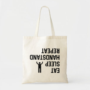 Eat Sleep Handstand Repeat Tote Bag
