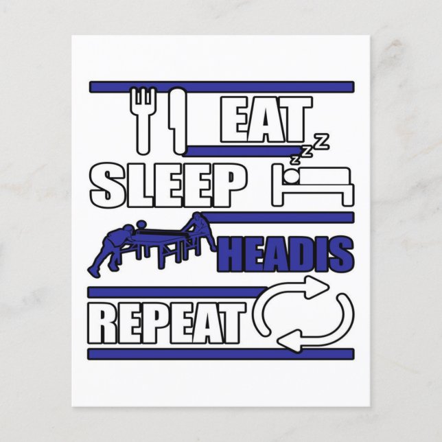 Eat Sleep Headis Gift Flyer (Front)