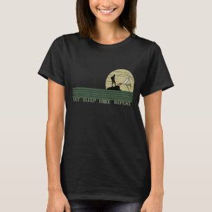 Eat sleep hike repeat for hikers hiking vintage T-Shirt