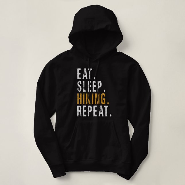 Eat Sleep Hiking Repeat Hoodie (Design Front)