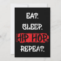 Eat Sleep Hip Hop Repeat Old School Rap 90s Gift