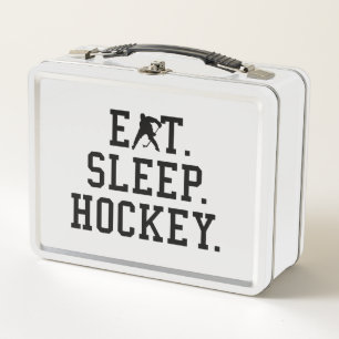 Eat Sleep Hockey - Hockey Lovers  Metal Lunch Box