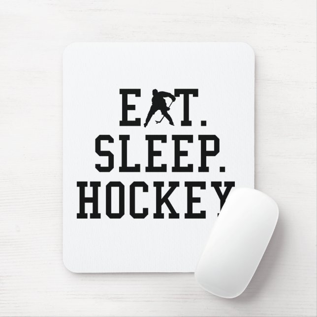 Eat Sleep Hockey - Hockey Lovers        Mouse Mat (With Mouse)