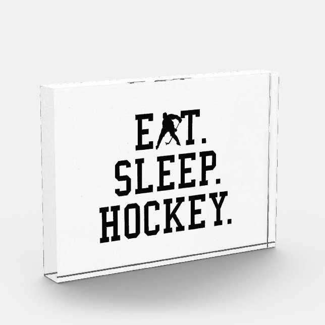 Eat Sleep Hockey - Hockey Lovers       Photo Block (Left)