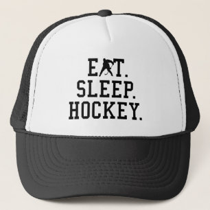Eat Sleep Hockey - Hockey Lovers Trucker Hat