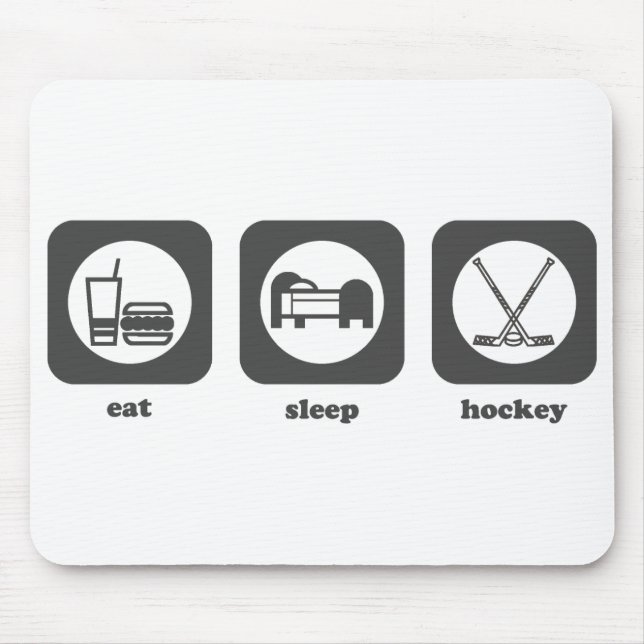 Eat. Sleep. Hockey. Mousepad (Front)