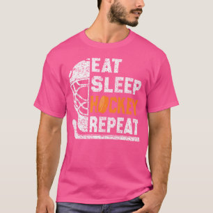 Eat Sleep Hockey Repea Youth n Adult Ice Hockey T-Shirt