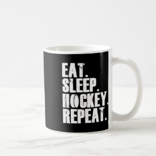 Eat Sleep Hockey Repeat Gift Shirt Men Coffee Mug