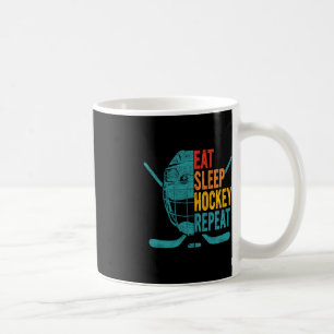 Eat Sleep Hockey Repeat Hockey Fun Ice Hockey Coffee Mug