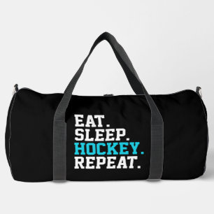 Eat Sleep Hockey Repeat -Hockey Lovers   Duffle Bag