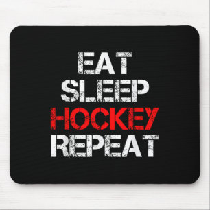 Eat Sleep Hockey Repeat Ice Field Skating Canada _ Mouse Mat