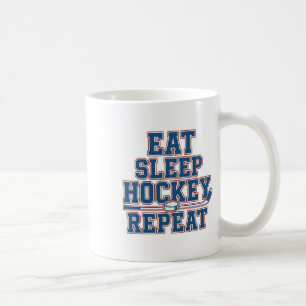Eat Sleep Hockey Repeat Ice Hockey For Teens Kids Coffee Mug