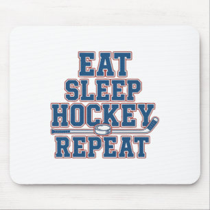 Eat Sleep Hockey Repeat Ice Hockey For Teens Kids Mouse Mat