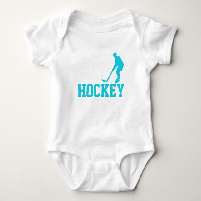 Eat Sleep Hockey Repeat     T-Shirt (Front)