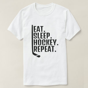  Eat Sleep Hockey Repeat T-Shirt