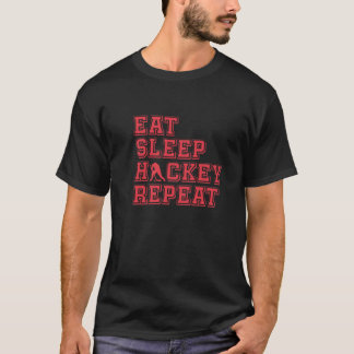 Eat sleep hockey repeat T-Shirt