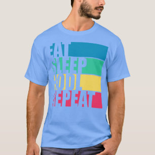 Eat Sleep Hodl Repeat Funny Crypto T-Shirt