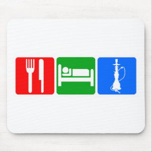 Eat,Sleep,Hookah Mouse Mat