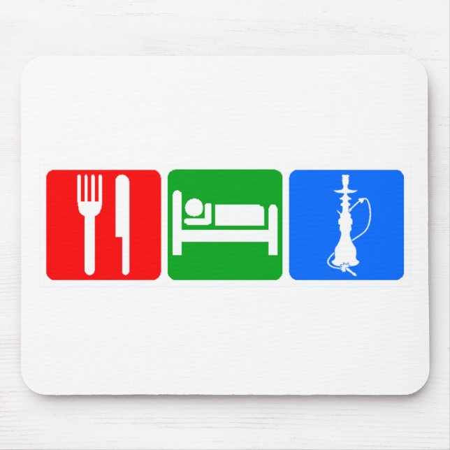 Eat,Sleep,Hookah Mouse Mat (Front)