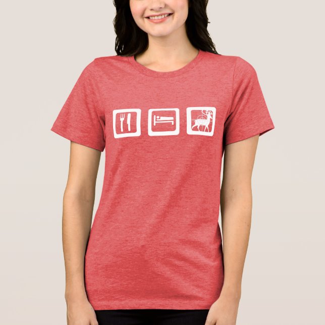 Eat Sleep Hunt Tri-Blend Shirt (Front)