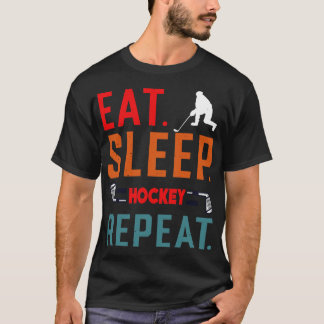 Eat Sleep Ice Hockey Repeat 9 T-Shirt