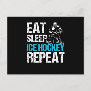 Eat Sleep Ice Hockey Sports Ice Hockey Player Gift Postcard