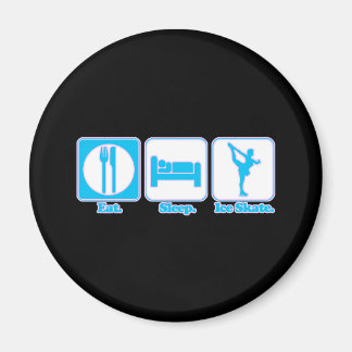 eat sleep ice skate magnet